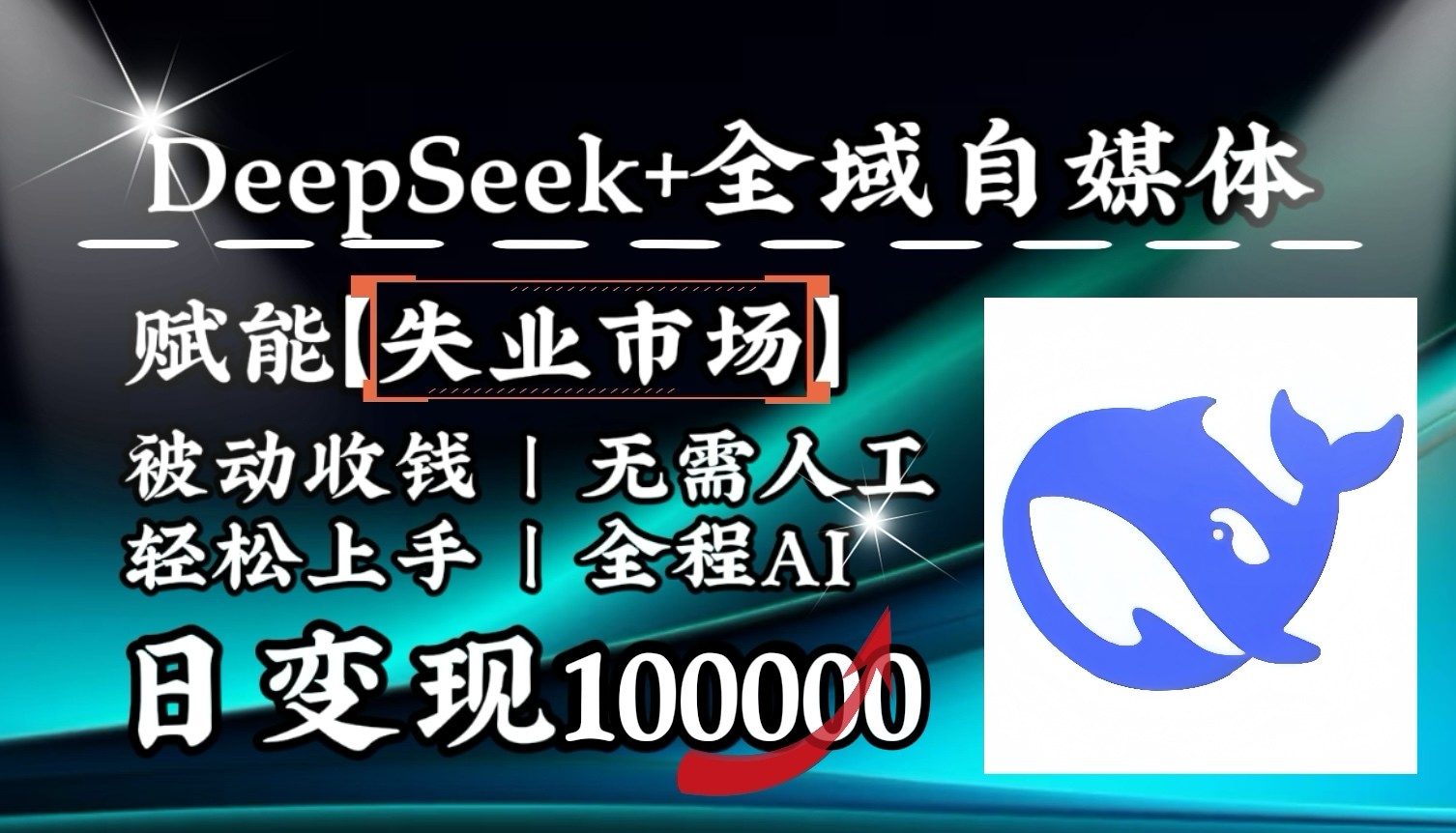 降维打击，DeepSeek+失业市场，全自动操作，结合人人刚需，单月利润轻松破100000＋创业项目-副业赚钱-互联网创业-资源整合HubZap创业