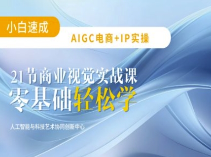 AIGC电商必备实操:21节平面设计实战课,教你玩转AI创业项目-副业赚钱-互联网创业-资源整合HubZap创业